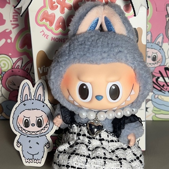 POP MART LABUBU Exciting Macaron Collection With Outfit (SEA SALT COCONUT) - Picture 7 of 17